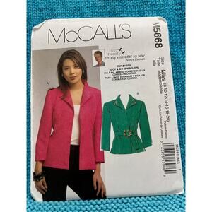 McCalls 5668 suit jacket sewing pattern Nacy Zieman size 8 10 12 14 16 18 20
